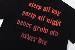 Vampire Printed Cotton Jersey T-shirt