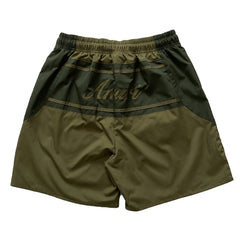 Letter Pattern Silk Shorts
