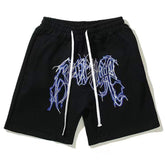 REVENGE Red Blue Lightning Shorts