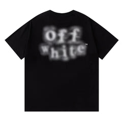 Blur Letter T-shirt