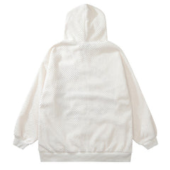 NODP TIFO Embroidered Letter Cardigan Hoodie