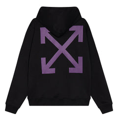 Off White Caravaggio Mercy Arrow Graphic Skate Hoodie Oversize