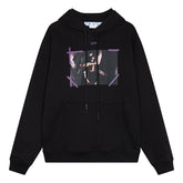 Off White Caravaggio Mercy Arrow Graphic Skate Hoodie Oversize
