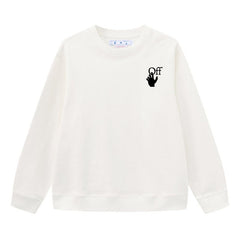 Off White Arrow Pattern Printed Sweatshirts