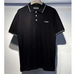 Letter Embroidered Collar Shirt