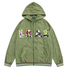 NODP TIFO Flocked Embroidered Letters Hoodie