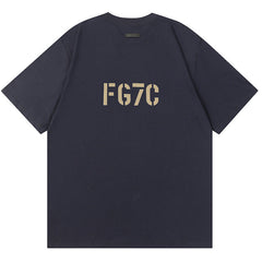 Flocking FG7C Letters T-Shirts