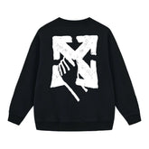Off White Arrow Pattern Printed Sweatshirts
