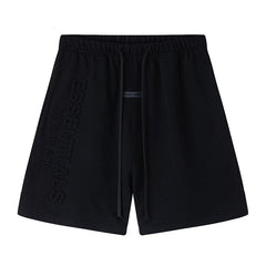 Essentials Embossed Letter Shorts