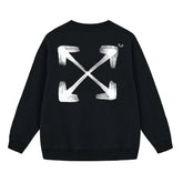 Off White Arrow Pattern Printed Sweatshirts