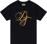 Denim Tears Metallic Gold Script Tee
