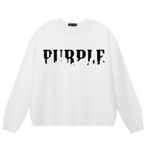 Purple Brand Logo Printed Sweatshirts