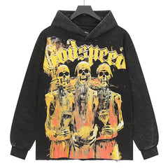 Skull Basketball Player Hoodie