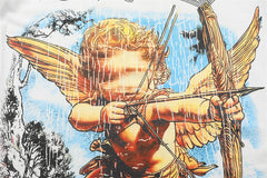 White “Angel” Rhinestone Tee