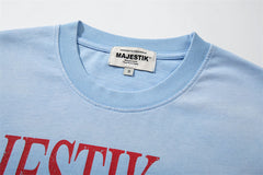 Washed Distressed Rhinestone Tee