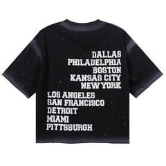 Boys Hunter Rhinestone Cropped Tee