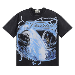 Astronaut Graphic Crop Tee