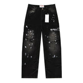 Letter Pattern Jeans #V8271