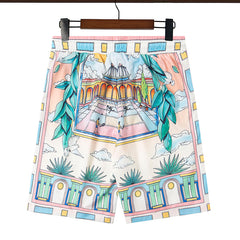 Casablanca Multi Color Printed Short #357