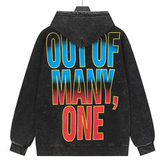 Godspeed Skull Pattern Printed Hoodie