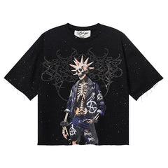 Rock F-Terry Cropped Tee