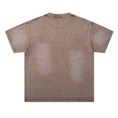 Washed Distressed Rhinestone Tee