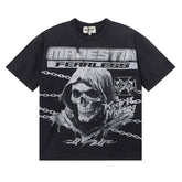 Death Chain Garment Dyed Print Crop Tee