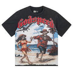 Godspeed Skull Couple T-Shirt