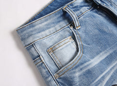 Amiri Logo Denim Shorts #2011