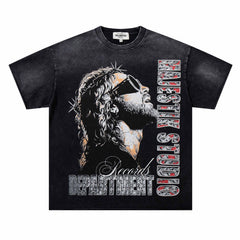 Distressed Rhinestone Tee