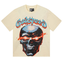 Godspeed Skull With Flaming Eyes T-Shirt