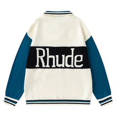 Rhude Logo Knitted Rugby Sweaters