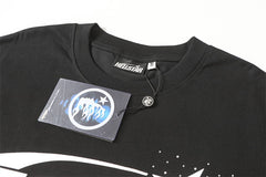 Classic Lettering Rhinestone T-Shirt