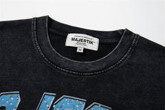 Motorcycle Rhinestone Tee