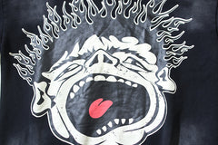 Records Tie Dye Hoodie Black