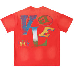 Letter Pattern T-shirt #V2915
