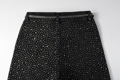 Purple Brand Diamond Denim Shorts #5095