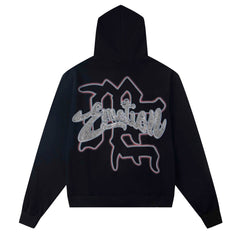 Black Rhinestone Hoodie