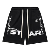 Studios Records Star Shorts Black