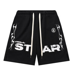 Studios Records Star Shorts Black