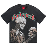 Godspeed Skeletons Pattern Printed T-Shirts #1060