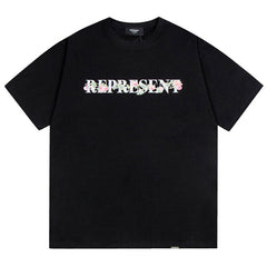 REPRESENT Floral Flower Initial T-Shirt