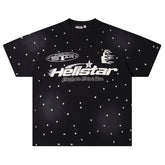 Hellstar Path to Paradise Black Logo Collage T-Shirt