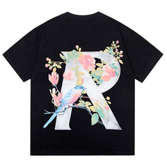 REPRESENT Floral Flower Initial T-Shirt