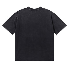 Treet Artist Garment Dyed Print Crop Tee