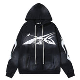 Hellstar Graffiti Meteor Pattern Hoodie