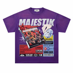 Patterned Rhinestone Tee