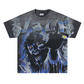 Letter Ghost Pattern Tee