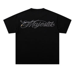Washed Distressed Rhinestone Tee