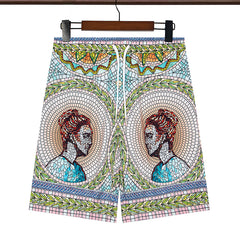 Casablanca Multi Color Printed Short #347